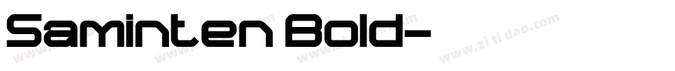 Saminten Bold字体转换